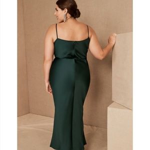 BHLDN Cali Satin Charmeuse Midi Dress